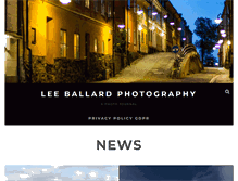 Tablet Screenshot of leeballardphotography.co.uk